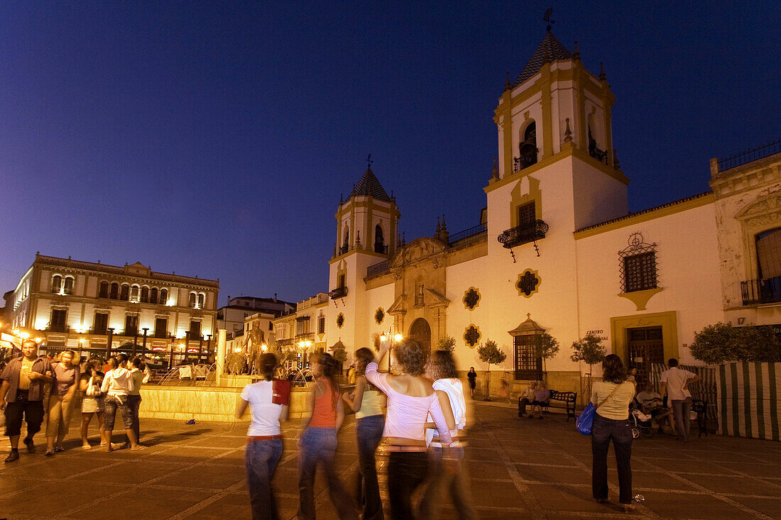 Spain Andalucia Ronda Plaza l Socorro