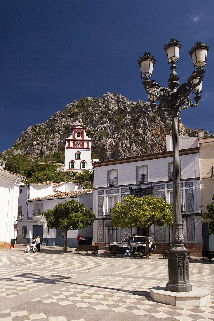 Ortschaft, Grazalema, Kirche, Andalusien, Spanien