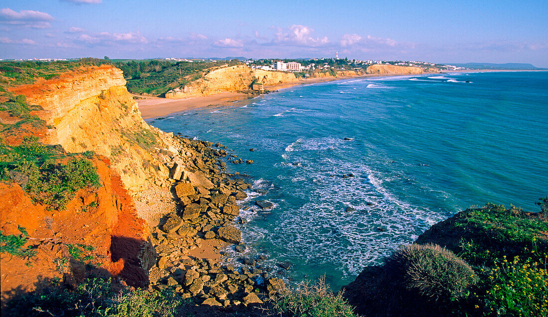 Spain, Andalucia, Costa de la Luz, Cliff near Cunil