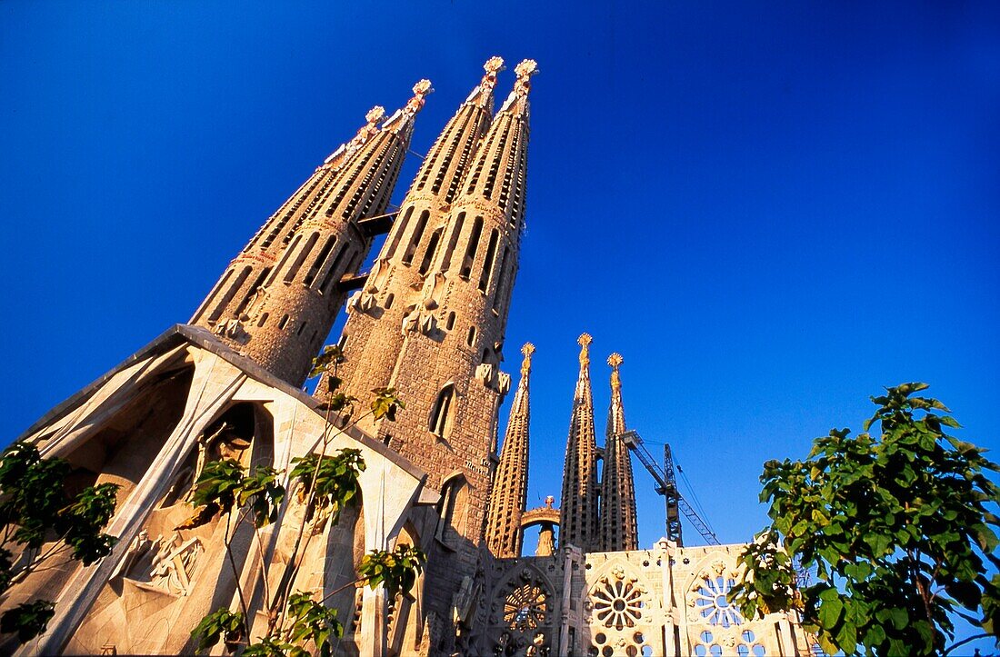 Spanien,Barcelona,Sagrada Familia,Turmspitzen