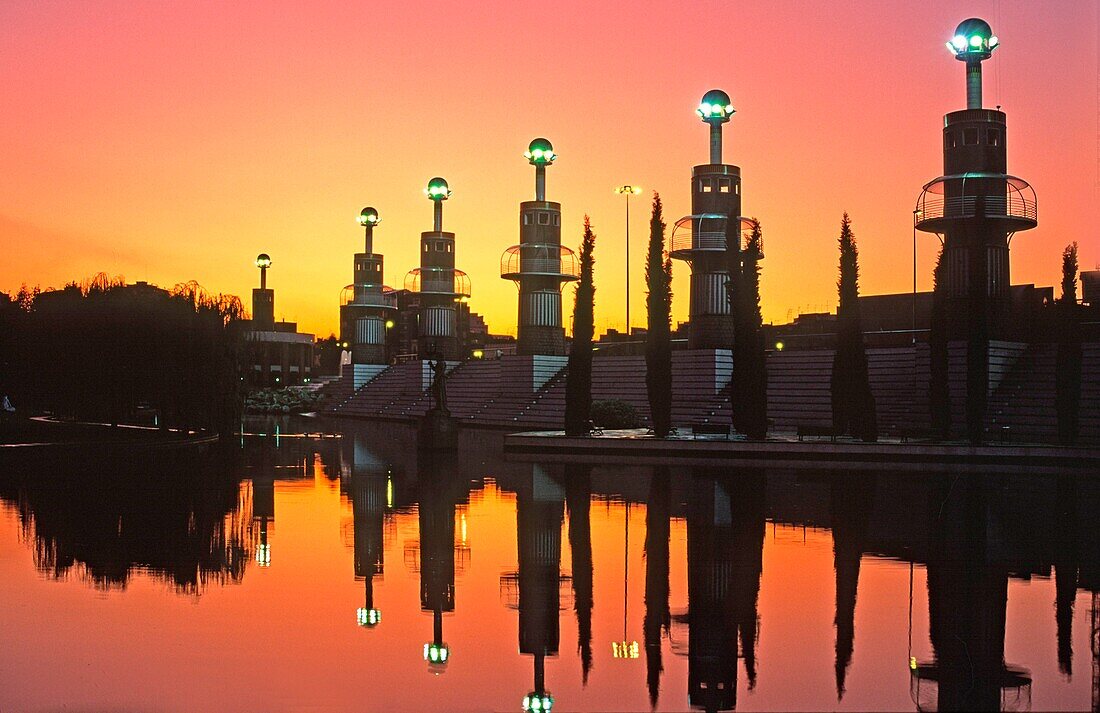 Barcelona Industrial Park,sunset