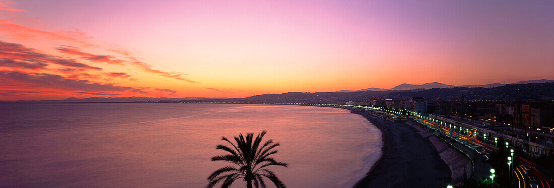 France,Nice,Promena s Anglais,sunset