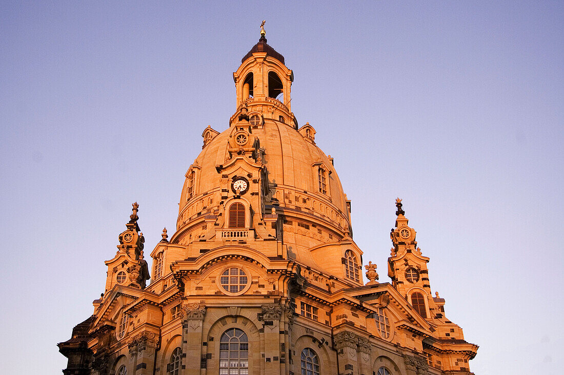 Frauenkirche nach Wiederaufbau Oktober 2005, Dresden, Deutschland