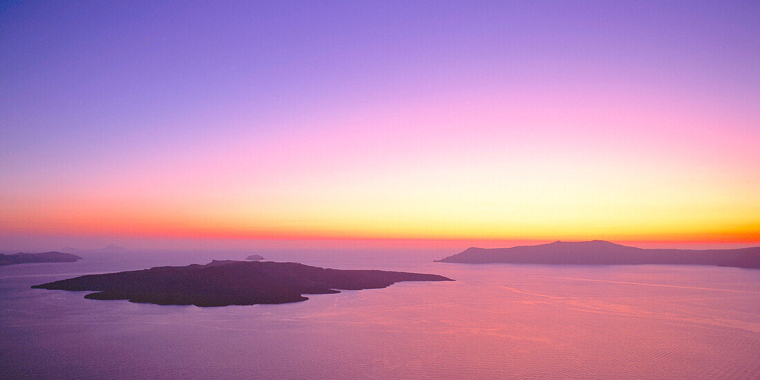 Griechenland, Kykladen, Santorini, Calra, Sonnenuntergang