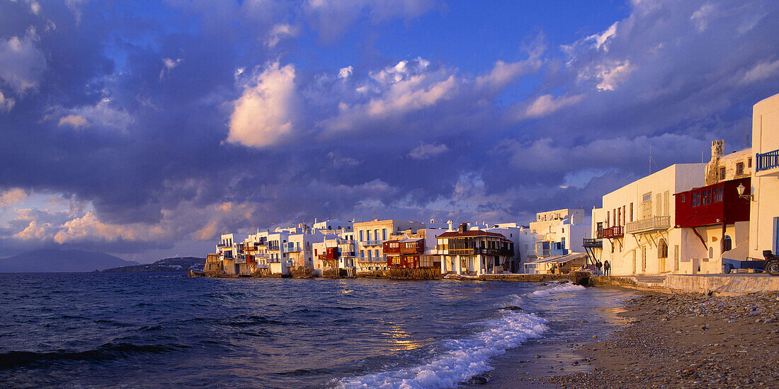 Greece, cyclas island, little venice,beach, sunset