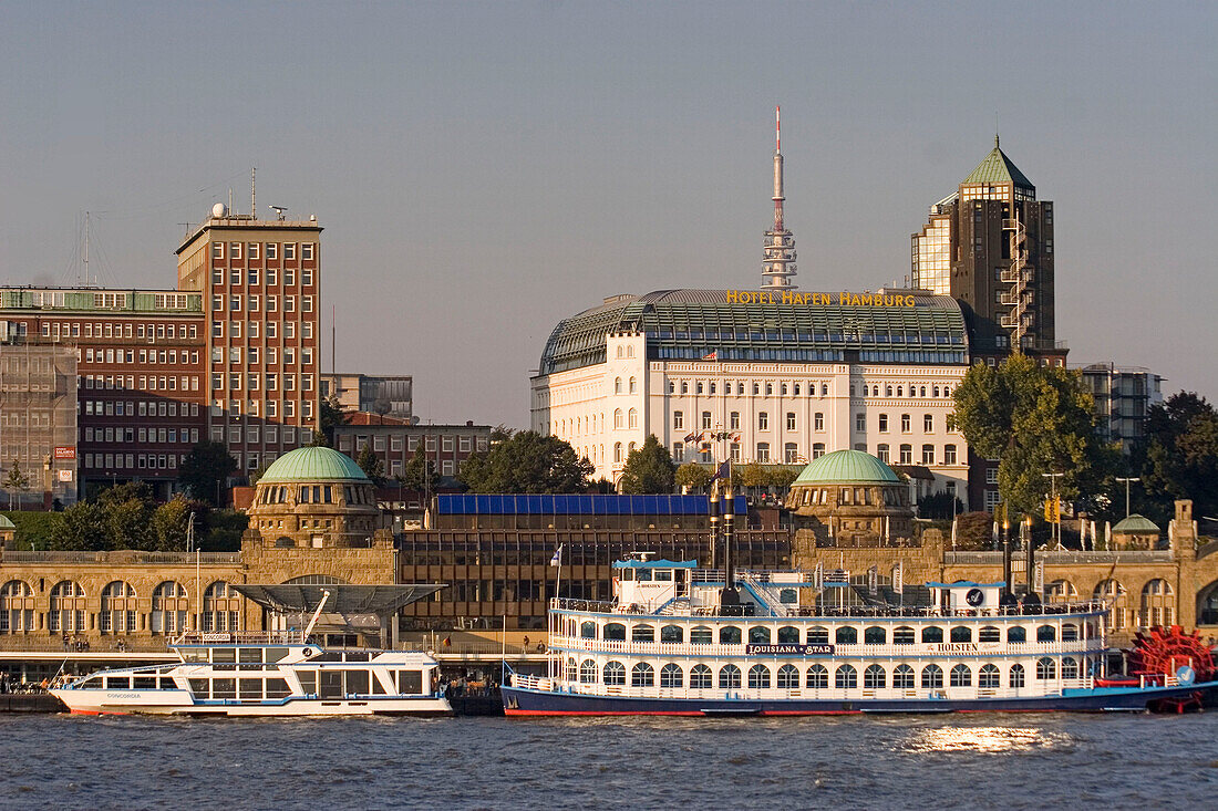 Mississippi Queen, Steam boat on Elbe River, Hamburg, Germany
