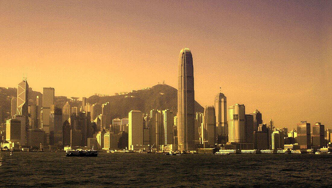 China Hongkong Star Ferry, Skyline Hongkong Island