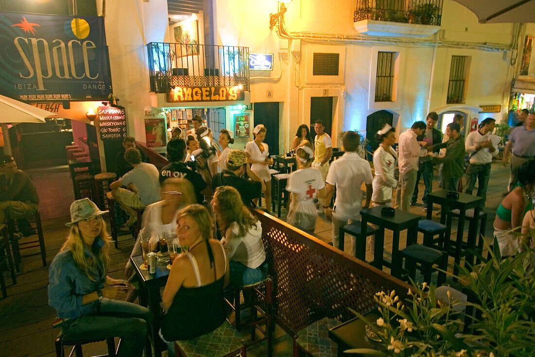 Spain, Baleares island, Ibiza bars nightlife