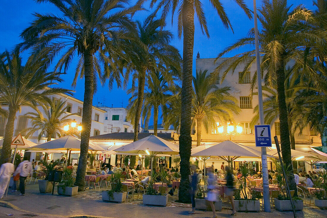 Straßencafe, Ibiza Stadt, Baleares, Spanien