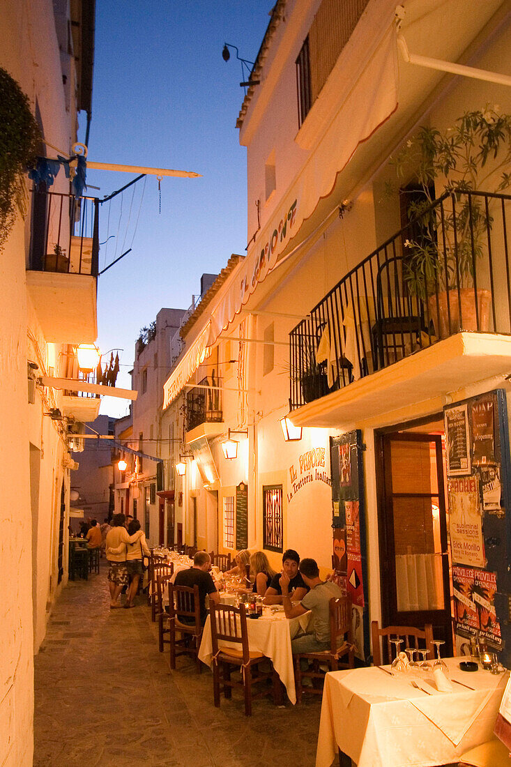 Restaurants Dalt Vila, Baleares, Ibiza, Spanien