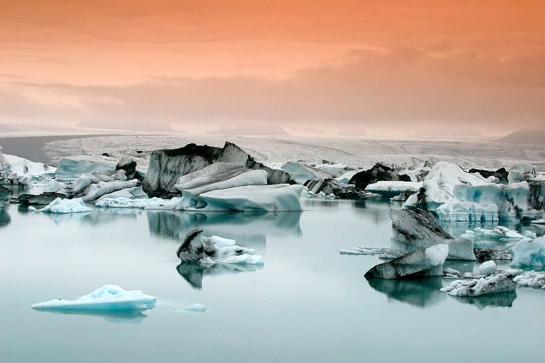 Island, Jökulsarlon Gletscher, Eisberge