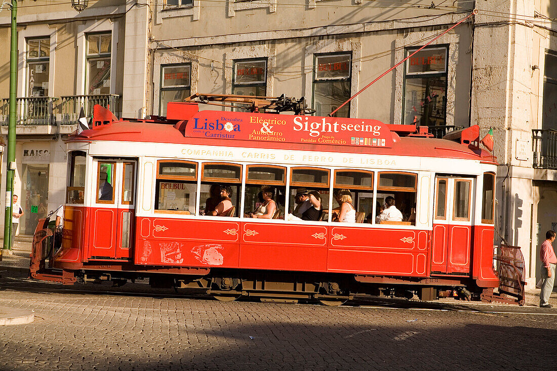 Portugal, Lisbon, Tram , Baixa