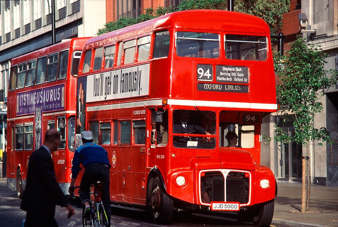 London, Oxfordstreet, Doppeldecker Bus