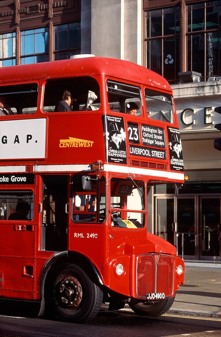 London, Oxfordstreet, Doppeldecker Bus