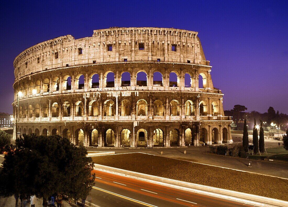 Italy, Rome Colloseum at dawn