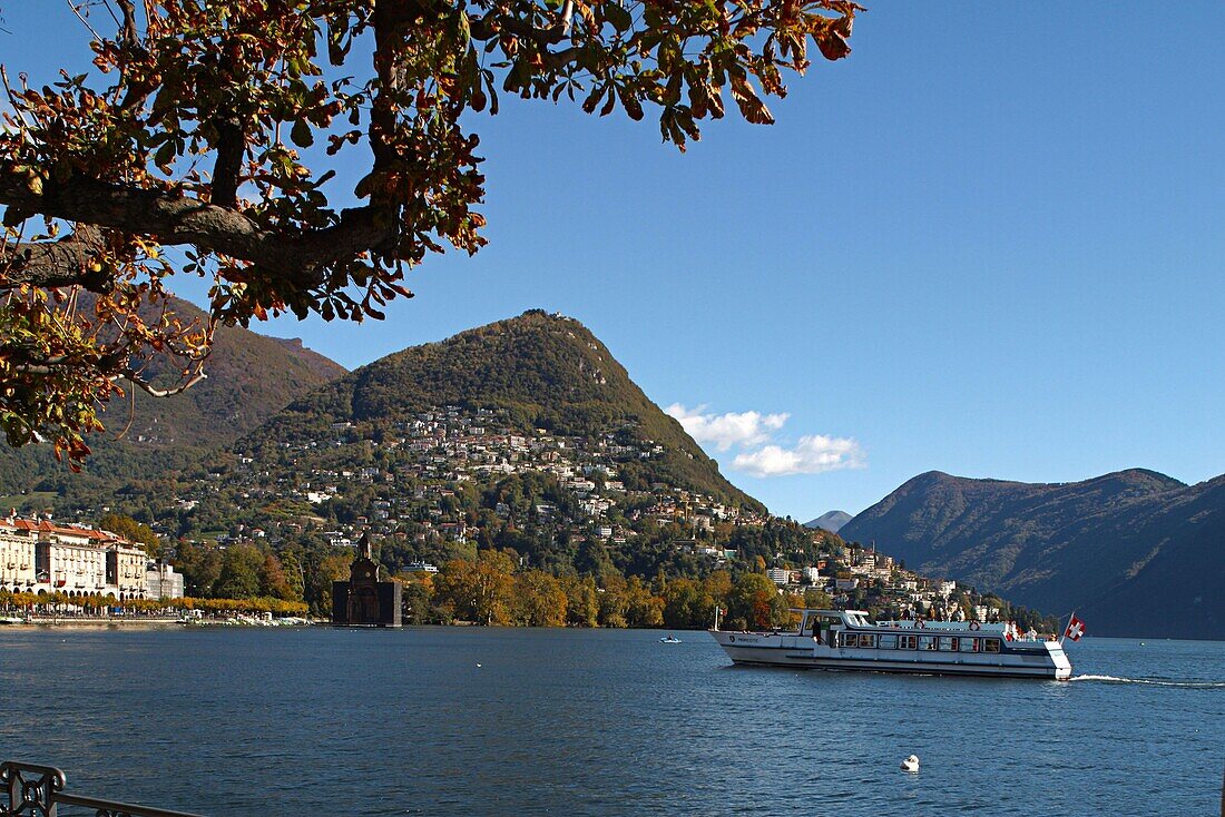 Switzerland,Lugano ,Lake, promena, Monte Bre