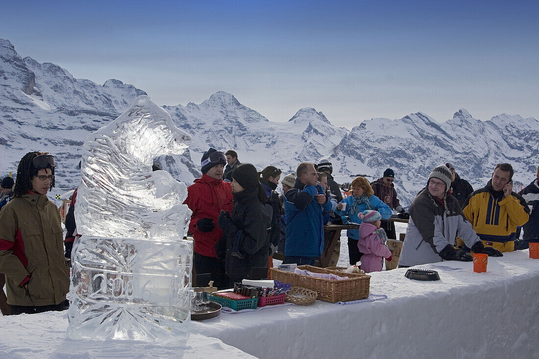 Oberland Männlichen Berg, Ski- und Snowboardpiste, Schweiz