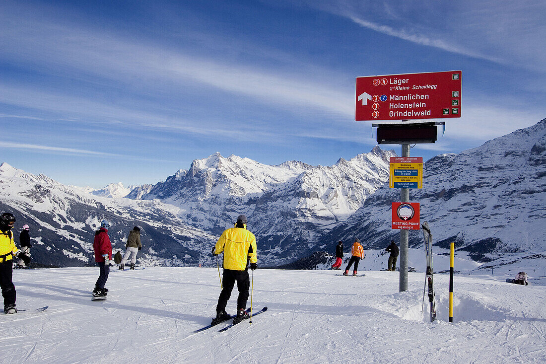 Switzerland bernese alps Mount Maennlichen