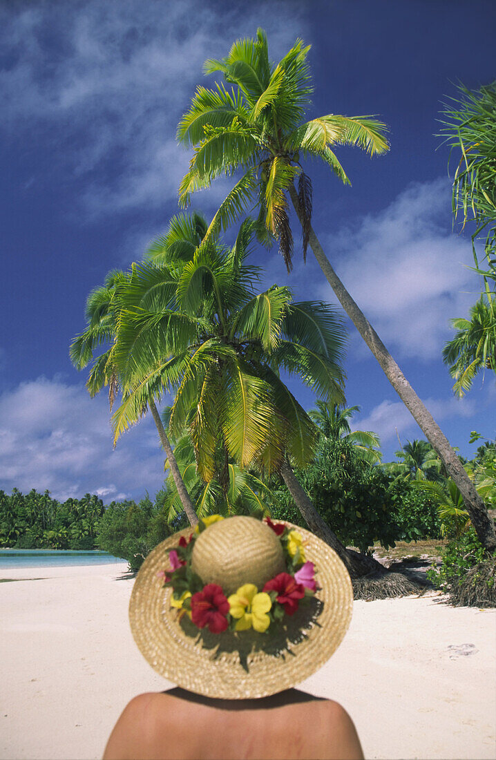 Kristalklares Wasser, Traumstrand, Cook-Insel, Aitutaki Lagune, Südpazific