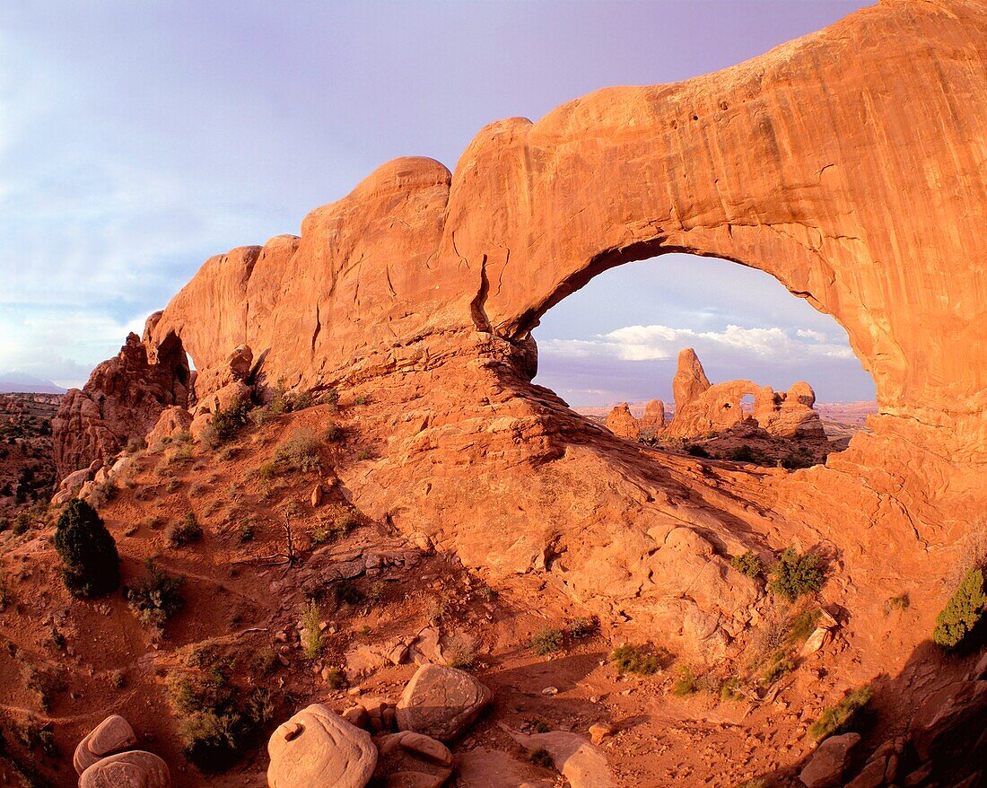 North Window, Torret Arch, Arches National Park, Utah, USA