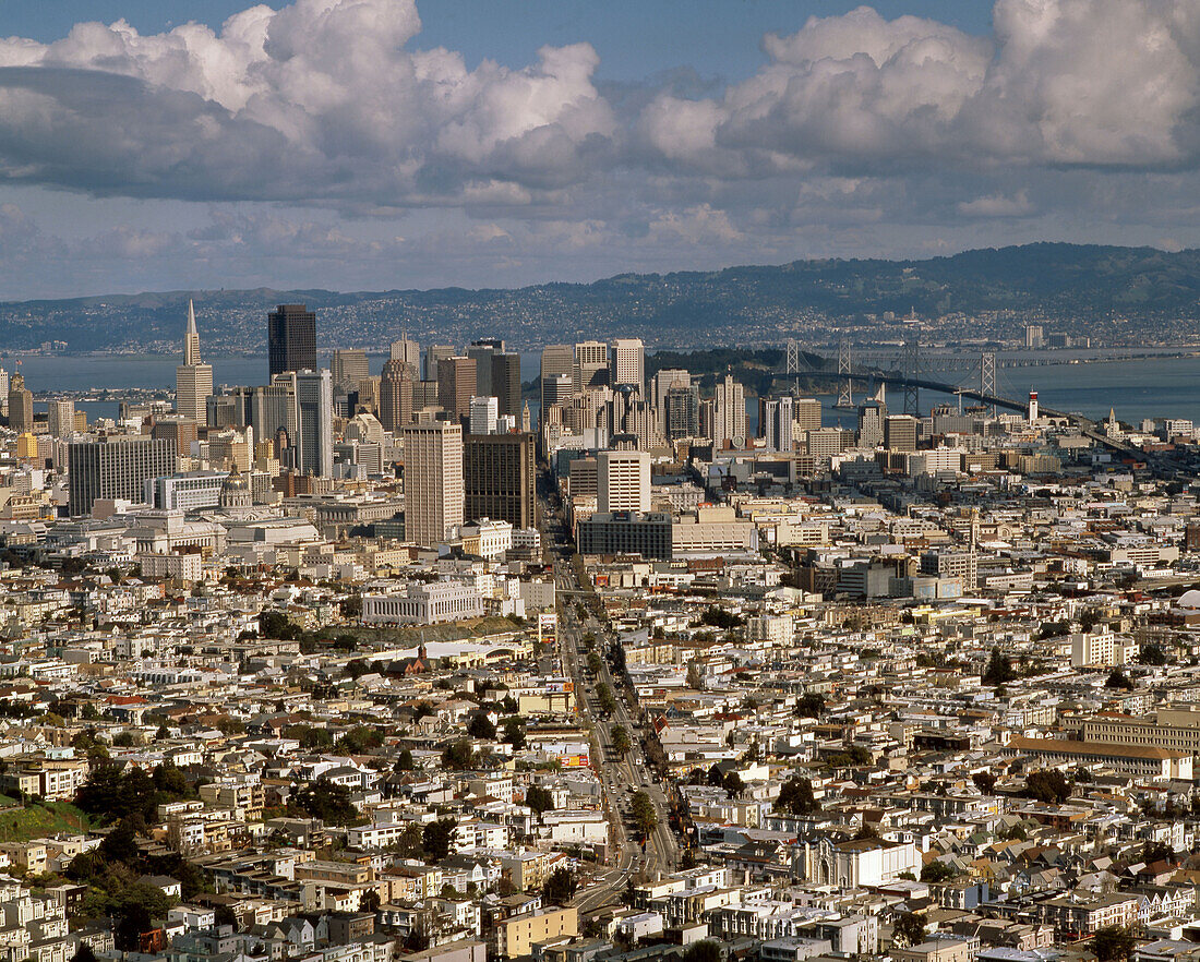 USA, Los Angeles, panoramic view, downtown LA , skyline