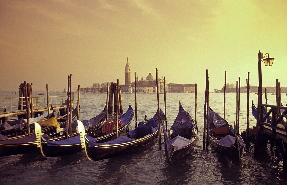 Canale Grande Riva gli Schiavoni Gondola, Venedig, Italien