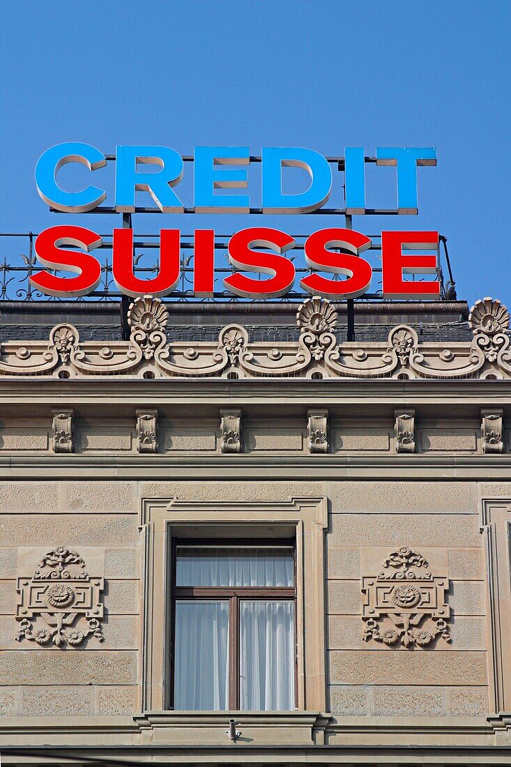 Credit Suisse Sign, Zuerich, Switzerland