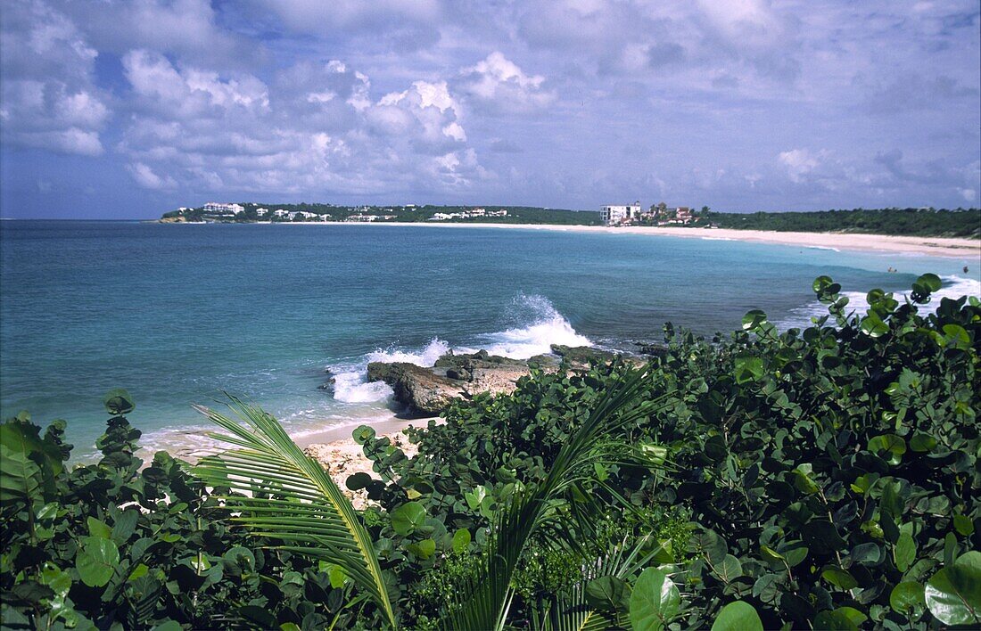 Karibik, Aguilla, Strand an der Südküste