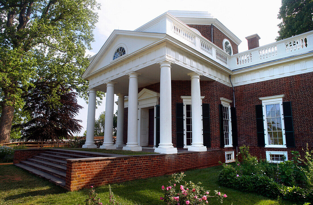 View at Thomas Jefferson's home, Monticello, Virginia, USA