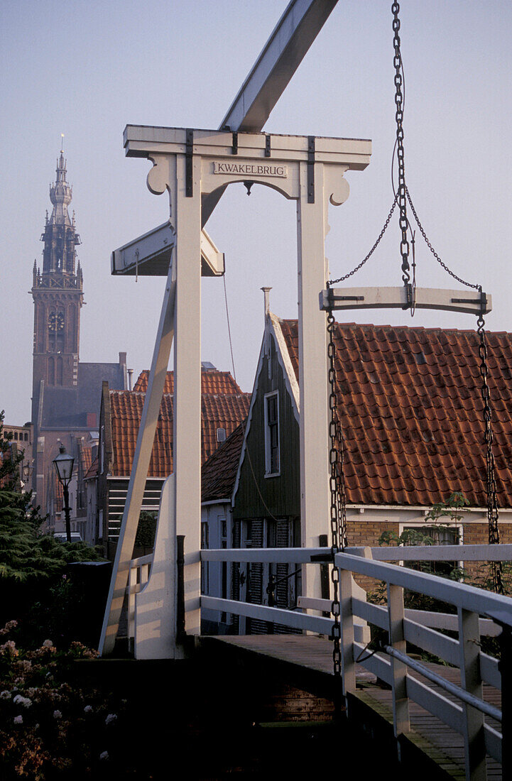 Edam, Kwakelbrug Zugbrücke , Holland, Europa