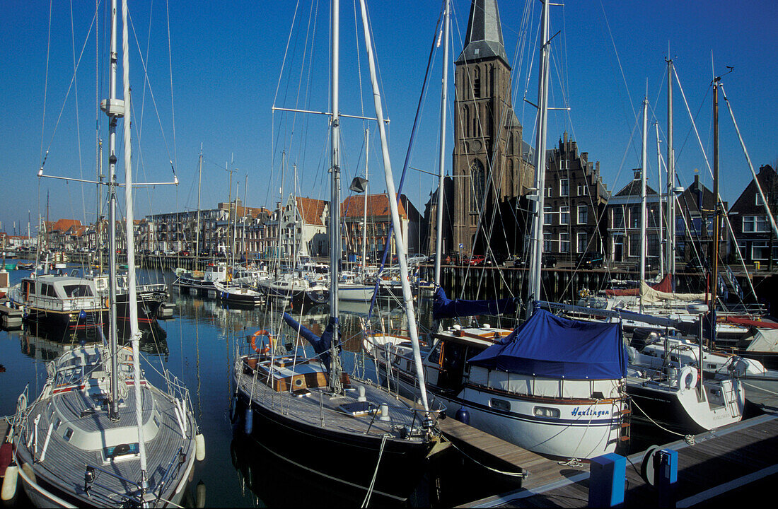Harlingen, Noorder Haven, Holland, Europa