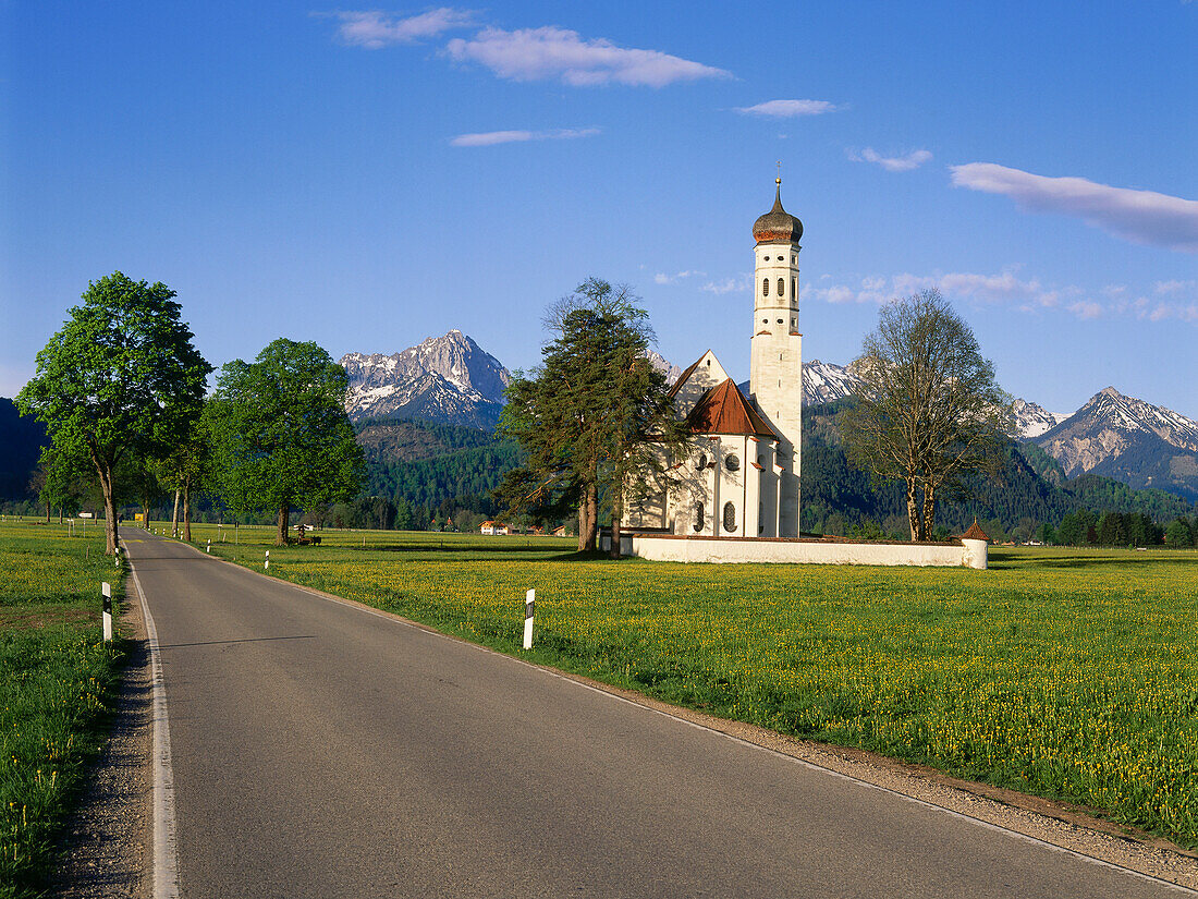 St. Coloman, bei Schwangau, Allgäu, Bayern, Deutschland