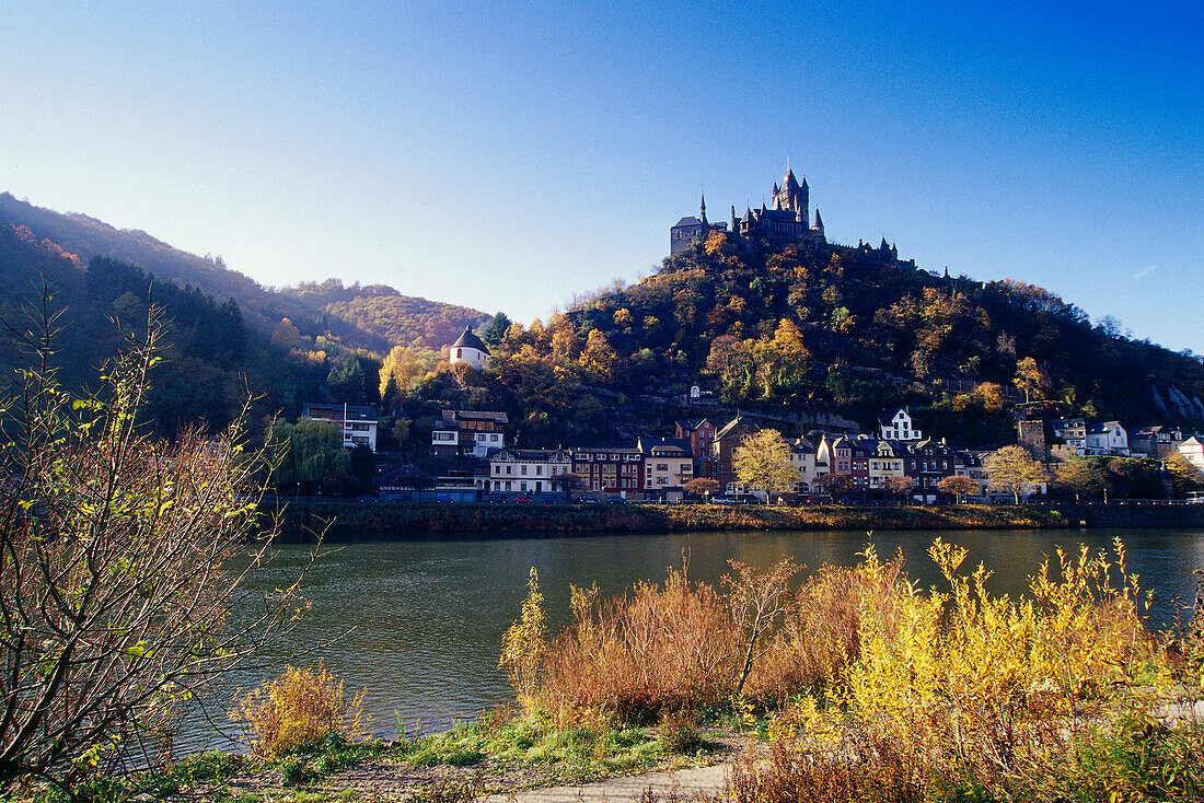 Reichsburg at the Mosel River, Rhineland-Platinate, Germany