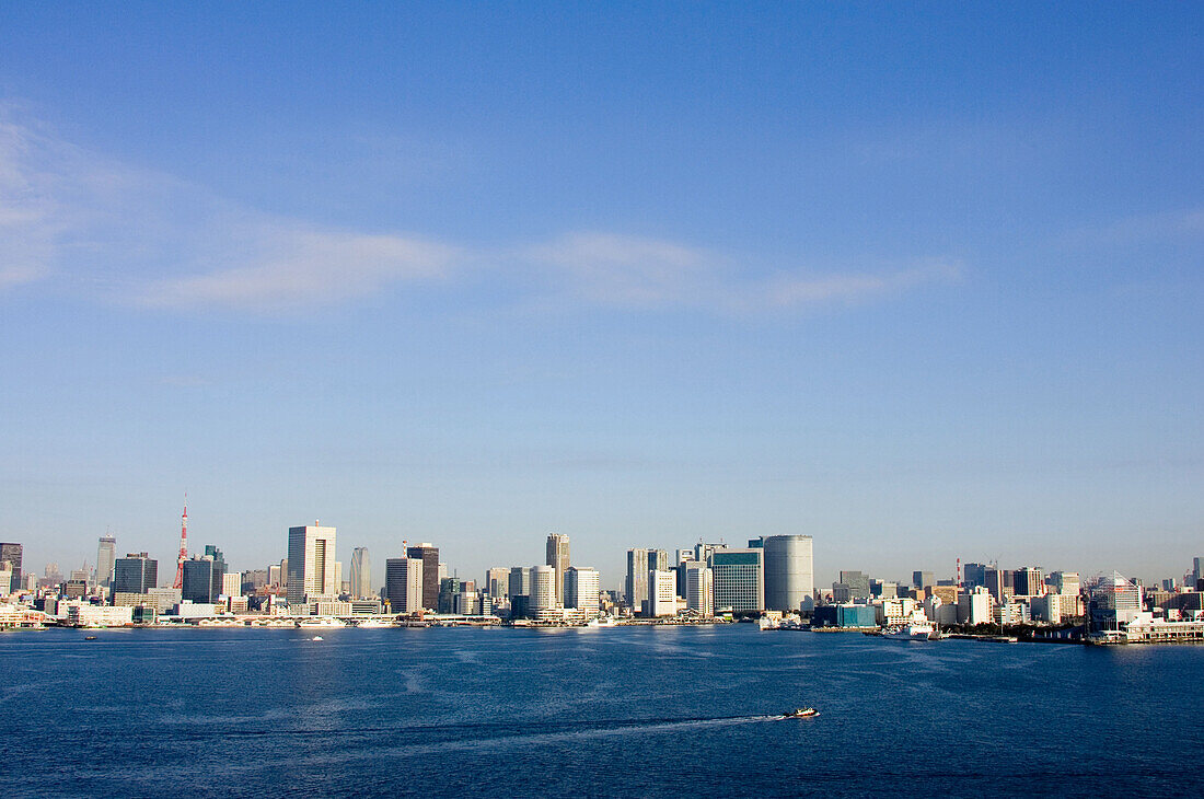 Stadtansicht von Tokyo Bay, Tokio, Japan, Asien