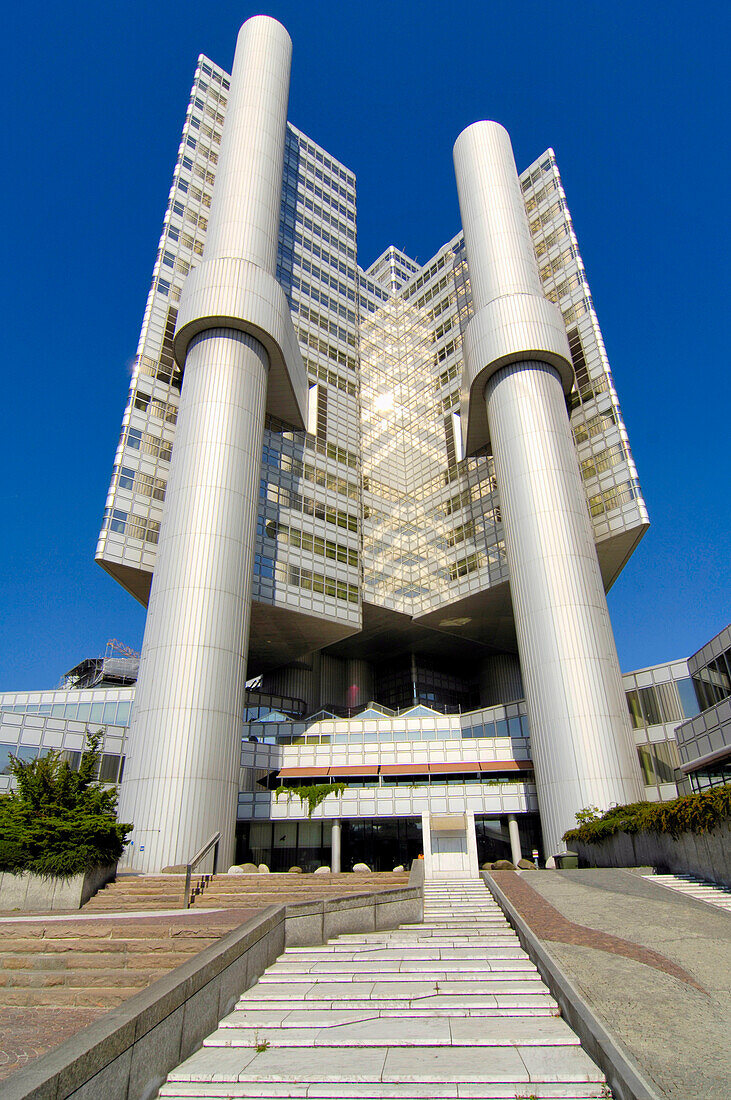 Building of the Hypovereinsbank at Arabellapark, Munich, Bavaria, Germany