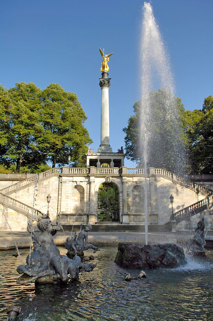 Friedensengel monument, Bavaria, Munich, Germany