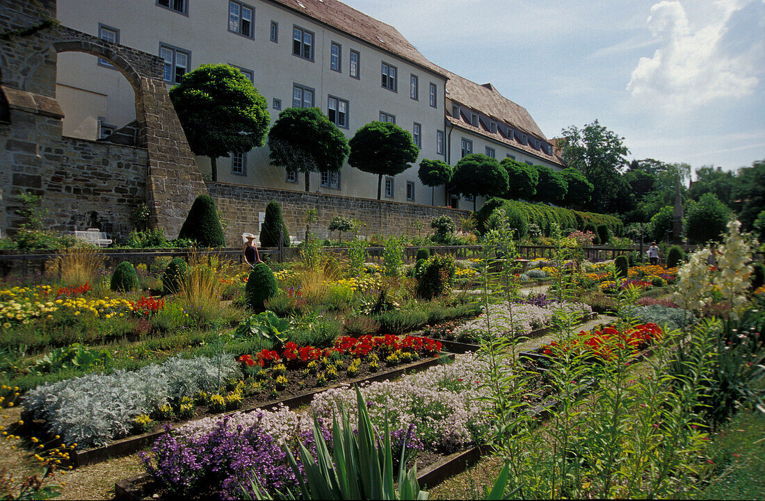 Leonberg, Pomeranzengarten and castle, terraced garden, late renaissance, Baden-Wuerttemberg, Germany, Europe