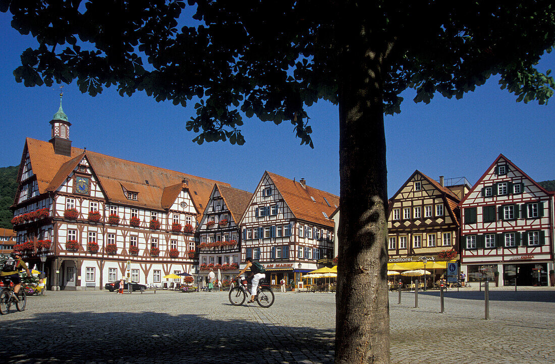 Bad Urach, marketplace, Baden-Wuerttemberg, Germany, Europe