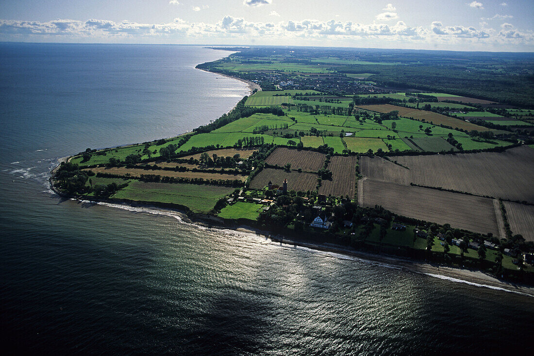 aerial photo, near Dahme, Lübeck Bay, Baltic Sea, Schleswig Holstein, northern Germany