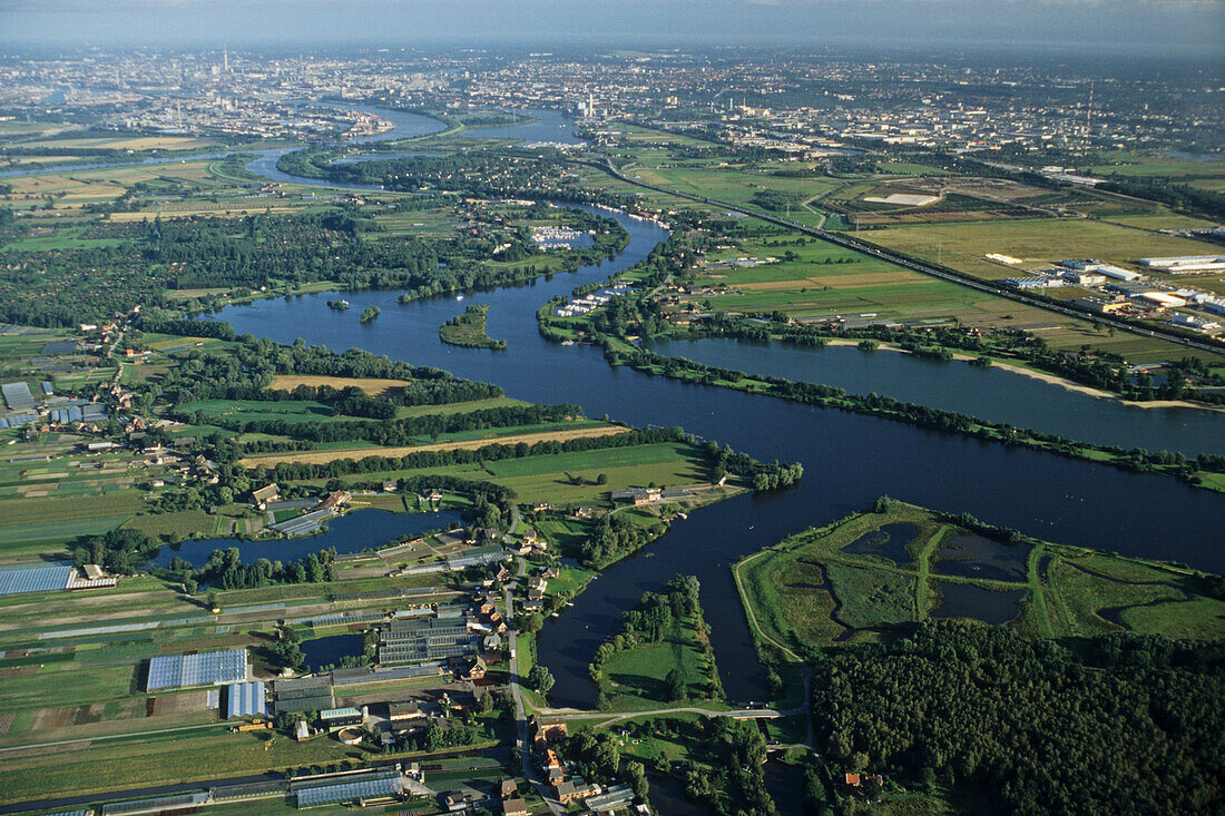 Gemüseanbau im Vierlande, Elbe, Hamburg, Deutschland