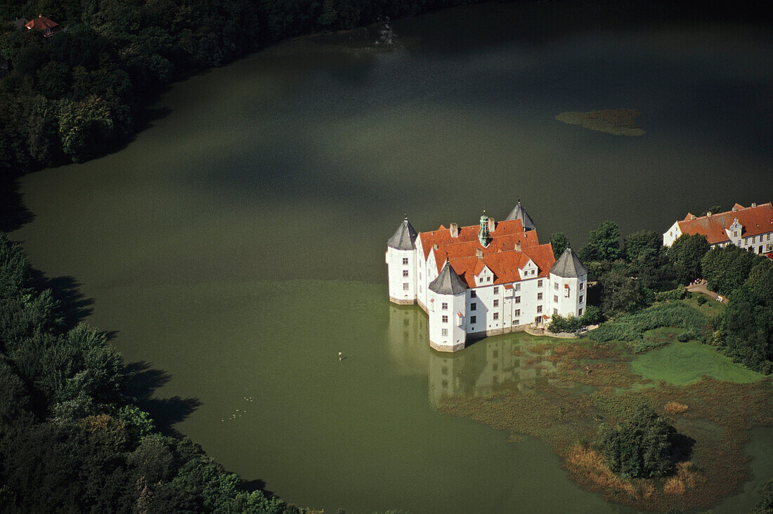 Schloss Glücksburg an der Flensburger Bucht, Glücksburg, Schleswig-Holstein, Deutschland
