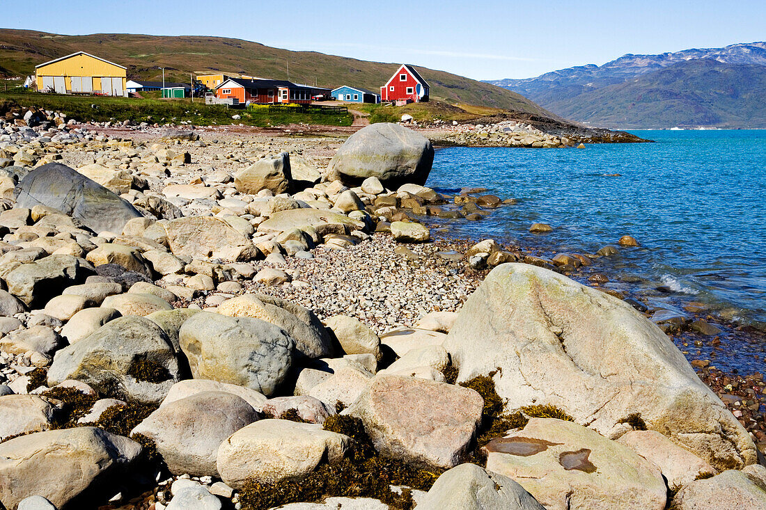 Qassiarsuk, der Ort an dem sich die ersten Wikinger unter Eric der Rote niederließen, Süd Grönland