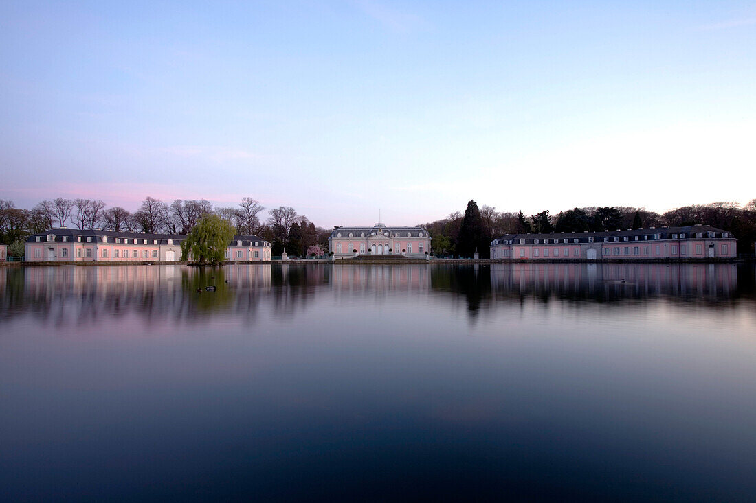 View of Benrath castle, state capital of NRW, Düsseldorf, North-Rhine-Westphalia, Germany