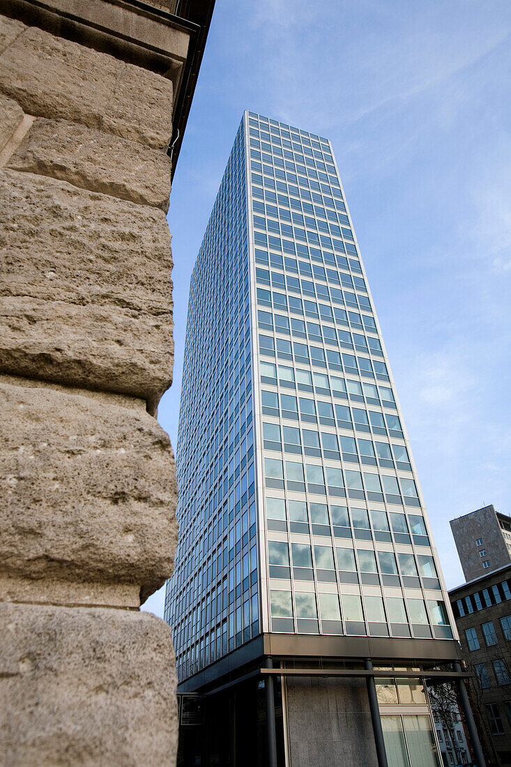 modern and old architecture in Düsseldorf, state capital of NRW, North-Rhine-Westphalia, Germany