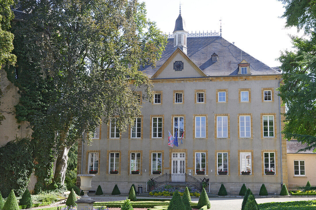 Schloss von Schengen, Luxembourg. Hier wurde des Schengen Abkommen unterschrieben