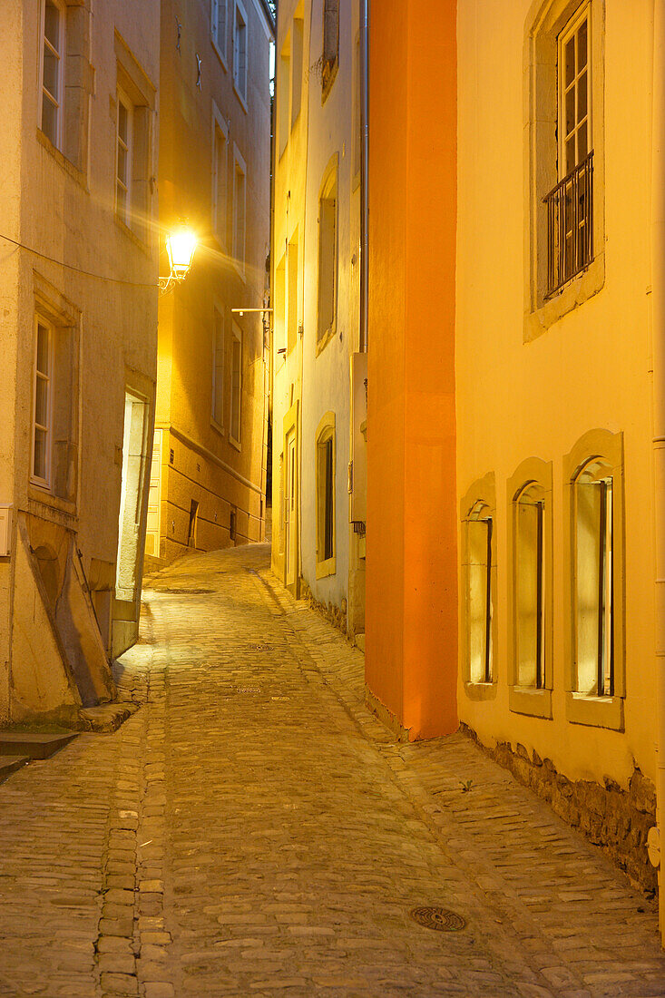 Gasse in To kastro, Luxemburg