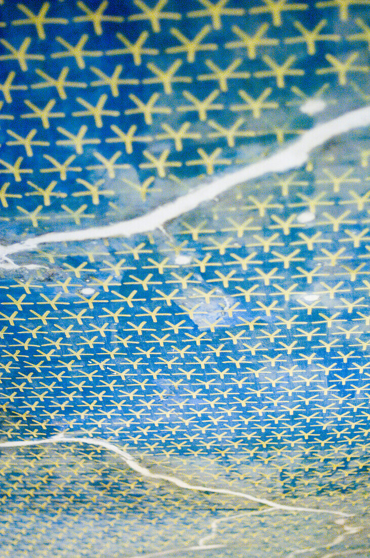 A pattern on the ceiling of a tomb, Valley of the Kings, Theben, Luxor, Egypt