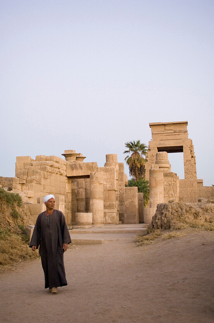 An Egyptian in Karnak Temple, Luxor, Egypt