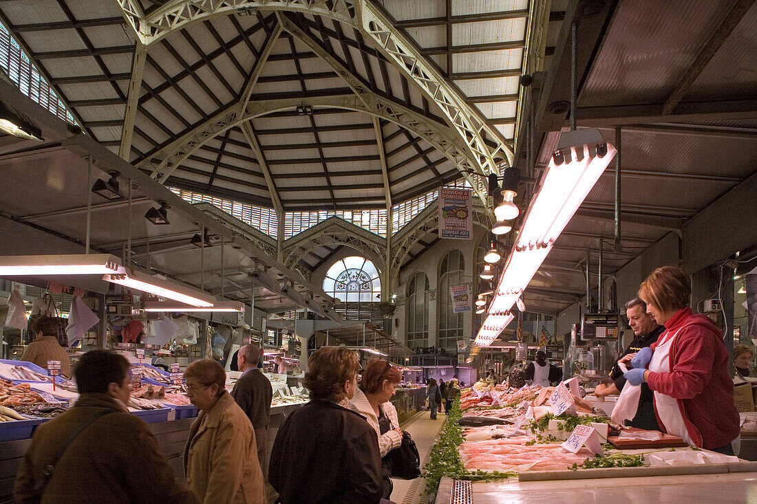 Mercado Central, Markthalle, Valencia