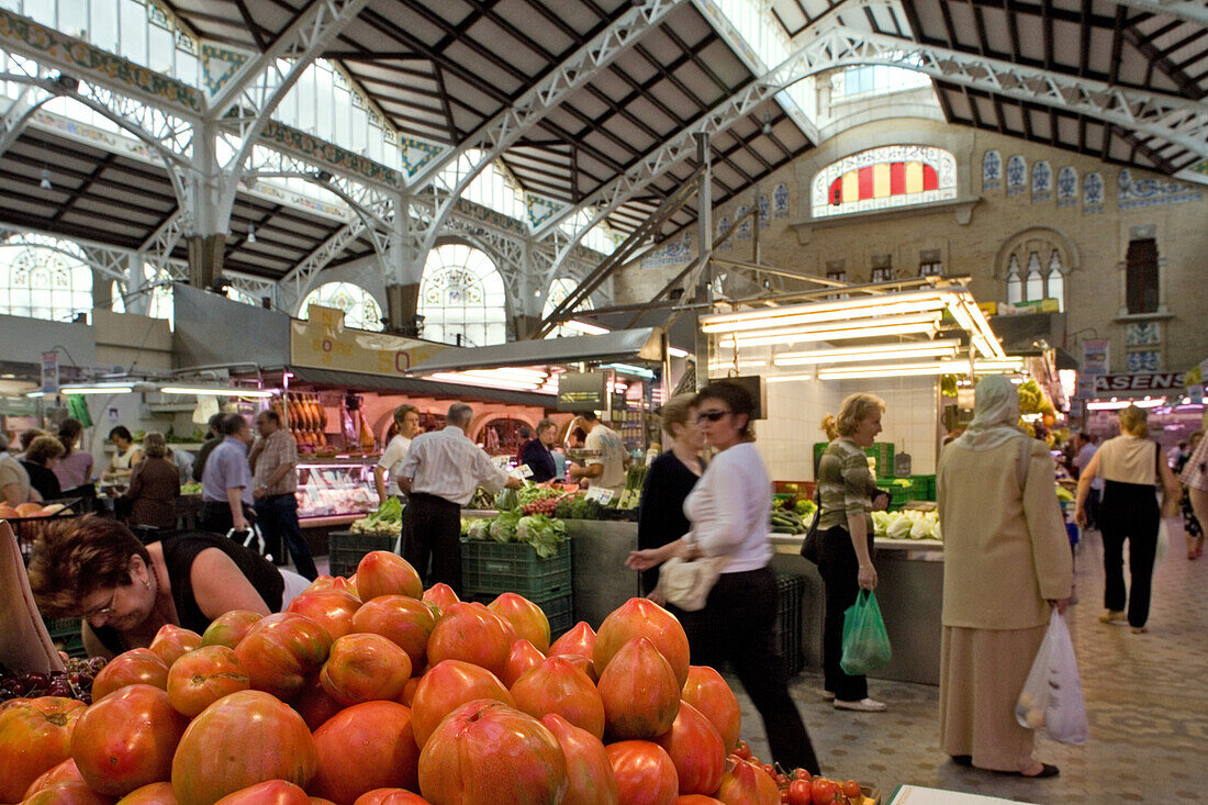 Mercado Central, Markthalle, Valencia